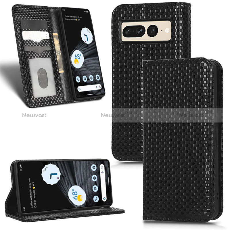 Leather Case Stands Flip Cover Holder C03X for Google Pixel 7 Pro 5G