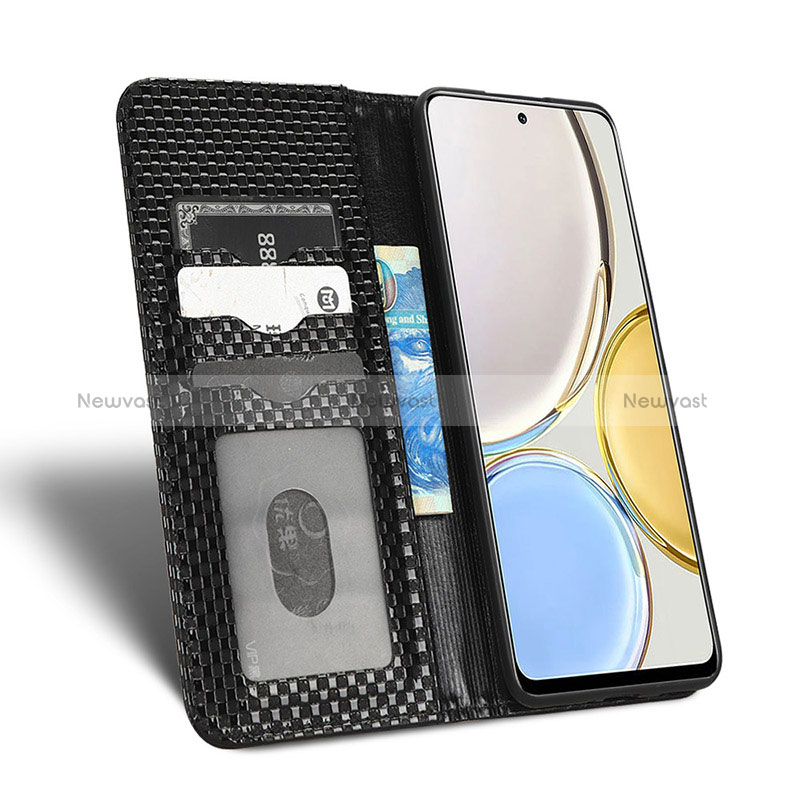 Leather Case Stands Flip Cover Holder C03X for Huawei Honor X9 5G