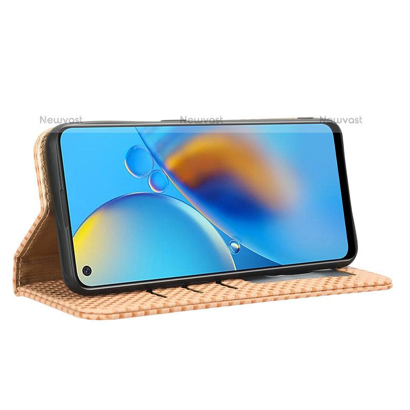 Leather Case Stands Flip Cover Holder C03X for Oppo A74 4G