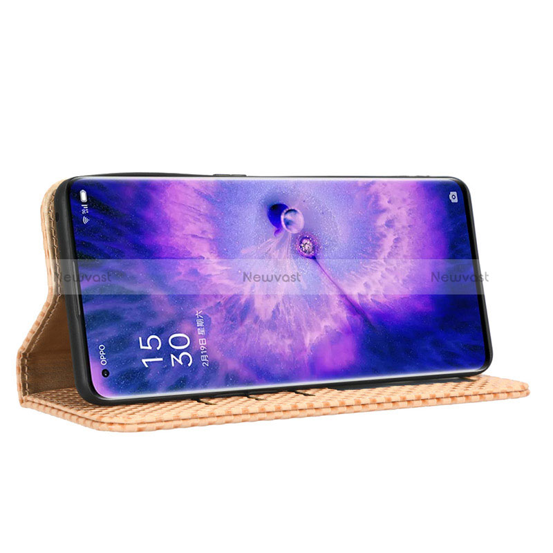 Leather Case Stands Flip Cover Holder C03X for Oppo Find X5 5G