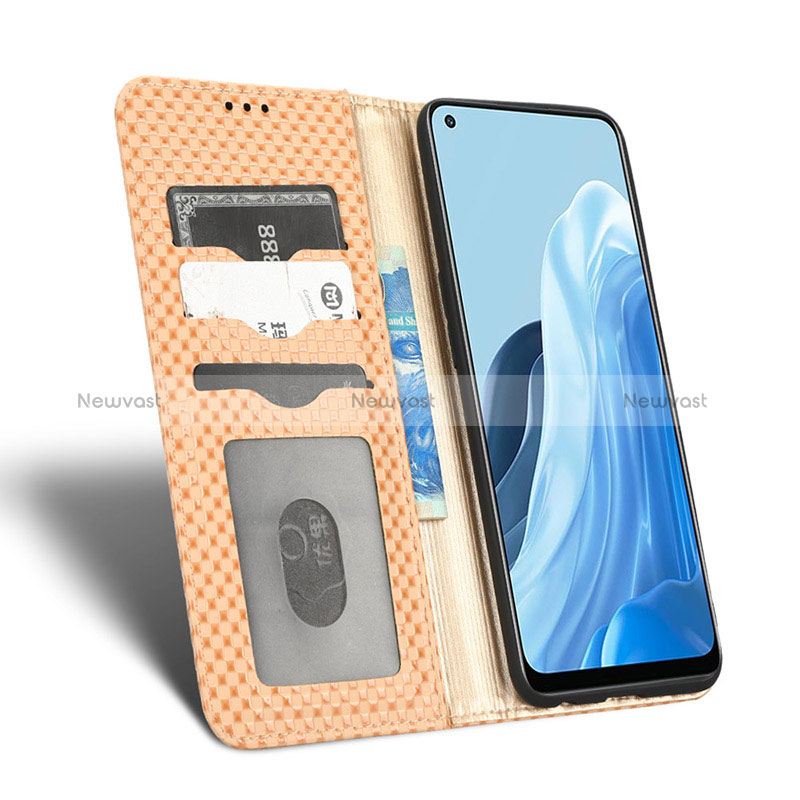 Leather Case Stands Flip Cover Holder C03X for Oppo Reno7 5G
