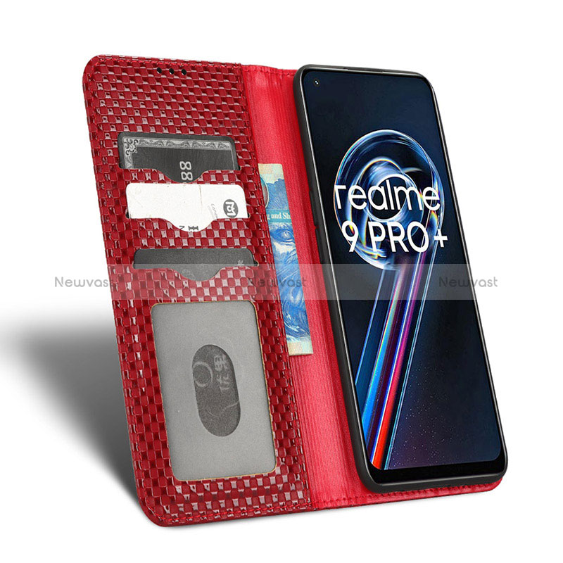 Leather Case Stands Flip Cover Holder C03X for Realme 9 Pro+ Plus 5G