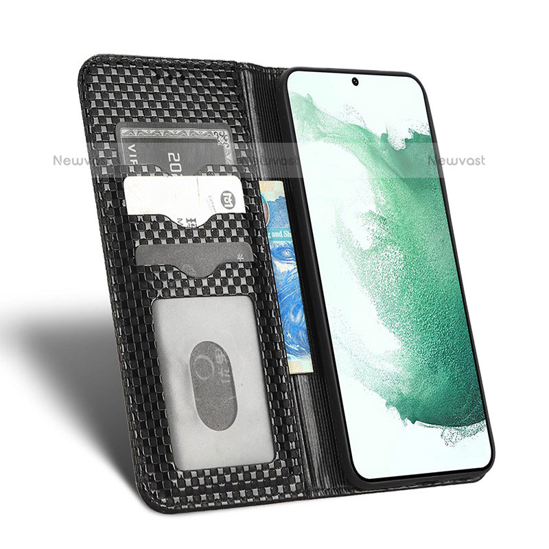 Leather Case Stands Flip Cover Holder C03X for Samsung Galaxy S23 Plus 5G