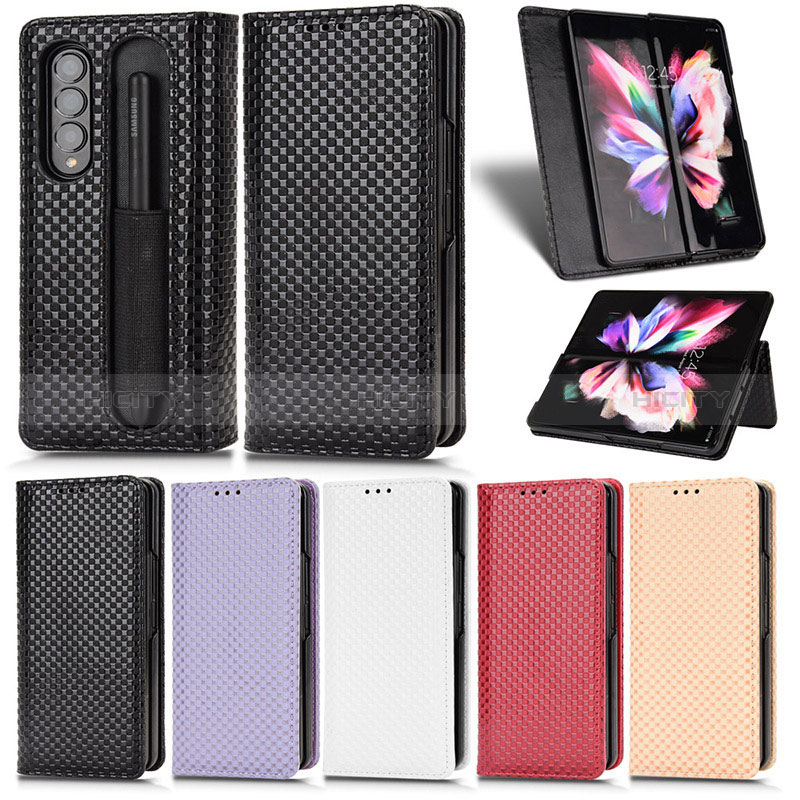 Leather Case Stands Flip Cover Holder C03X for Samsung Galaxy Z Fold4 5G