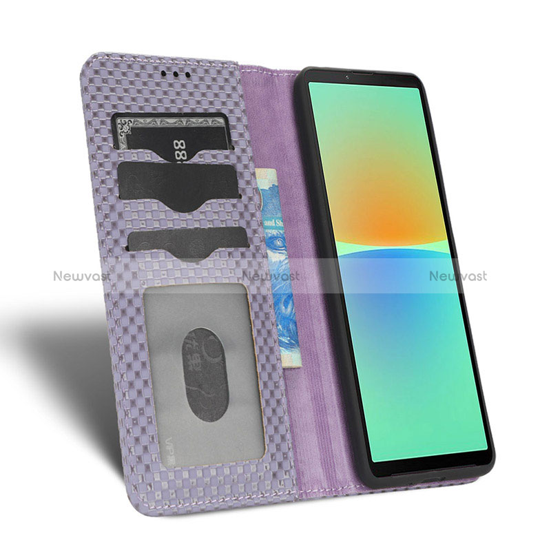 Leather Case Stands Flip Cover Holder C03X for Sony Xperia 10 IV