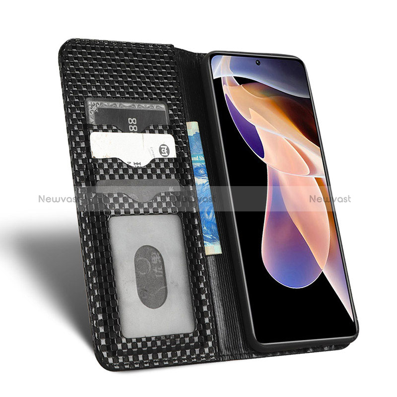 Leather Case Stands Flip Cover Holder C03X for Xiaomi Redmi Note 11 Pro+ Plus 5G