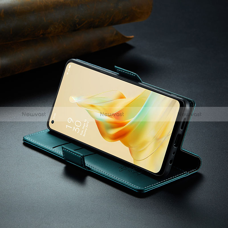 Leather Case Stands Flip Cover Holder C04S for Oppo Reno8 T 4G