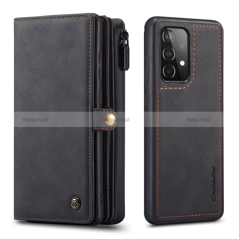 Leather Case Stands Flip Cover Holder C04S for Samsung Galaxy A52 5G