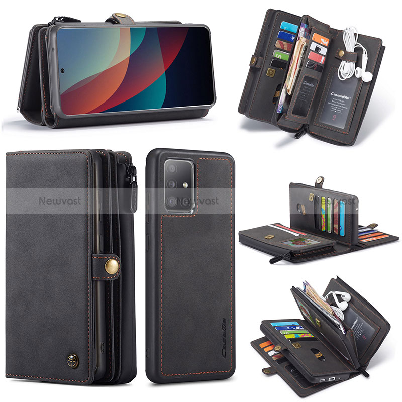 Leather Case Stands Flip Cover Holder C04S for Samsung Galaxy A71 5G