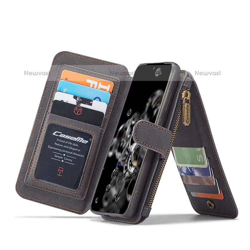 Leather Case Stands Flip Cover Holder C04S for Samsung Galaxy S20