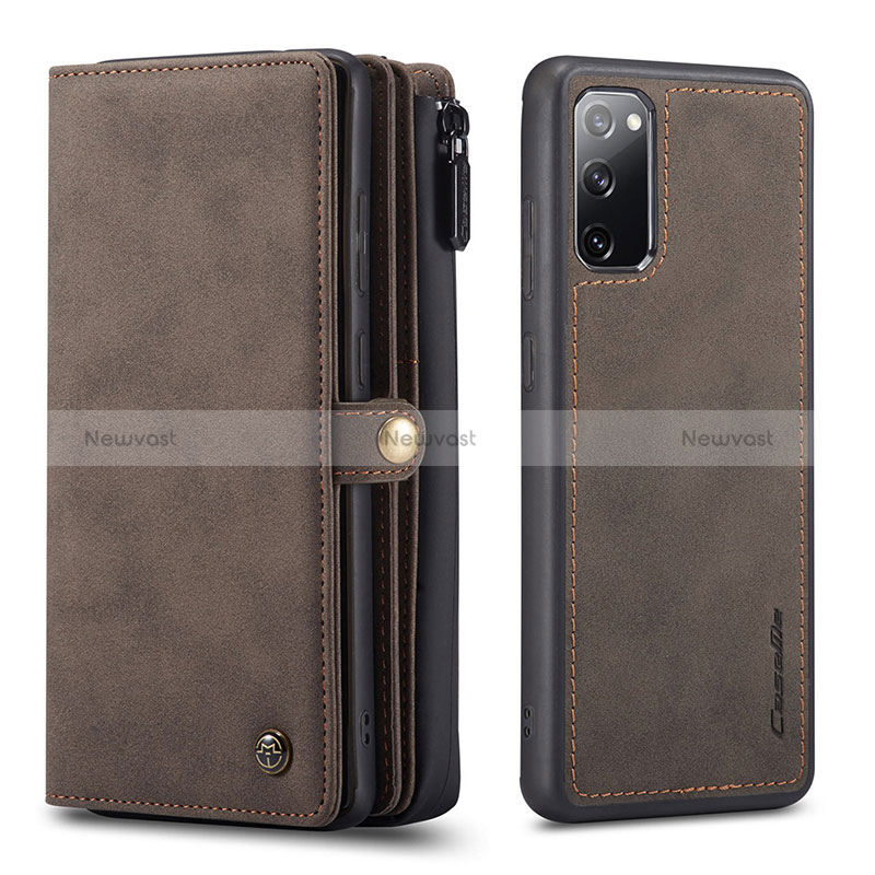 Leather Case Stands Flip Cover Holder C04S for Samsung Galaxy S20 FE (2022) 5G