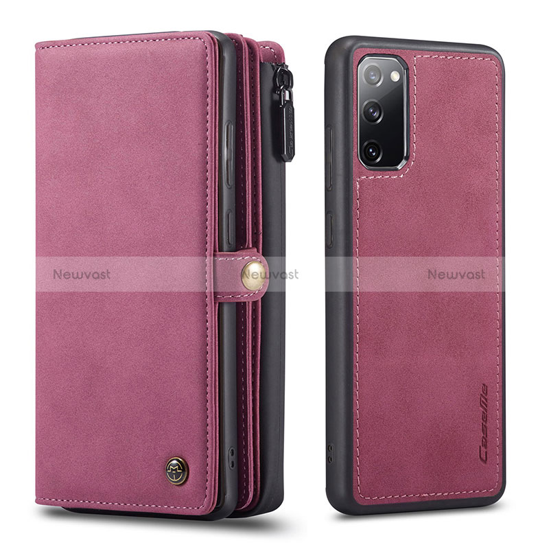 Leather Case Stands Flip Cover Holder C04S for Samsung Galaxy S20 FE 5G