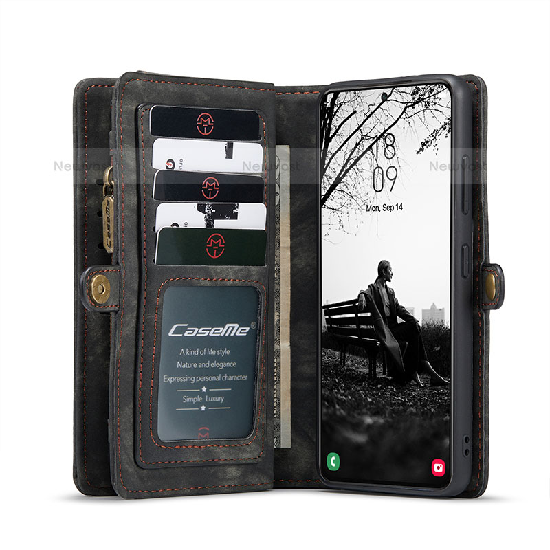 Leather Case Stands Flip Cover Holder C04S for Samsung Galaxy S21 5G