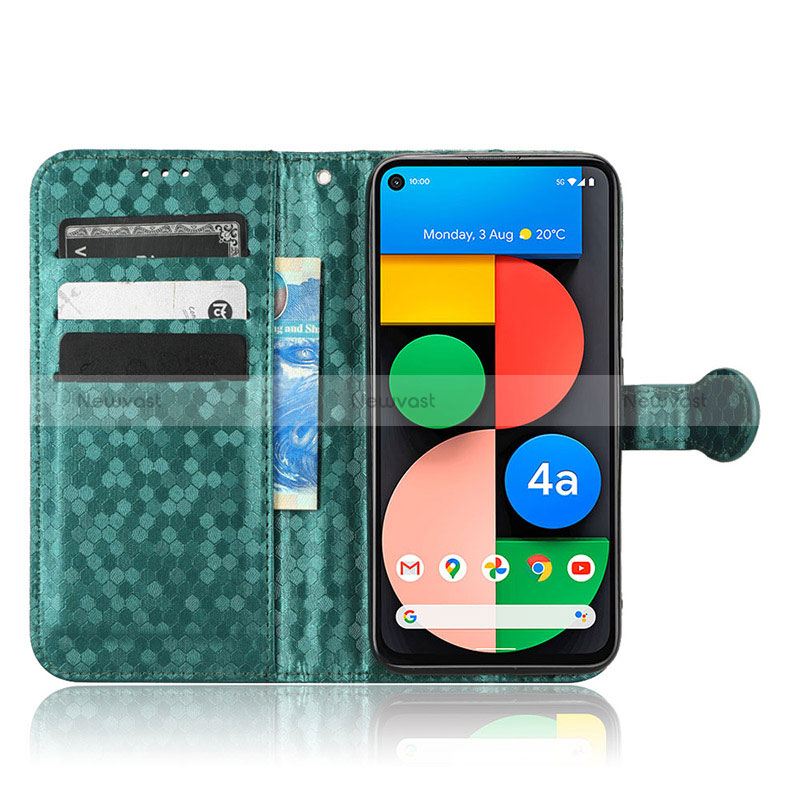Leather Case Stands Flip Cover Holder C04X for Google Pixel 5 XL 5G