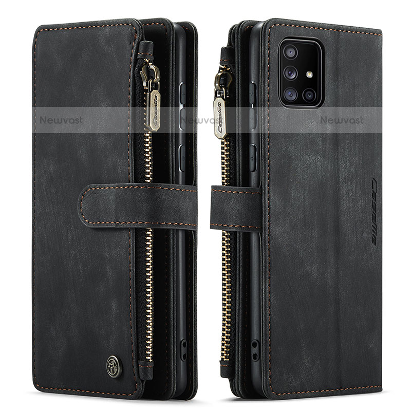 Leather Case Stands Flip Cover Holder C05S for Samsung Galaxy A51 4G