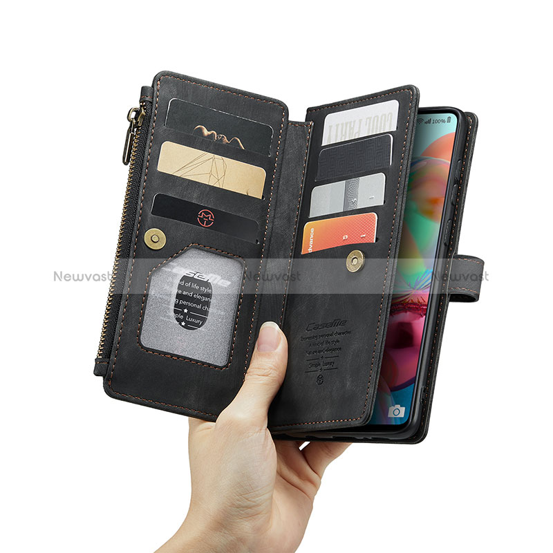 Leather Case Stands Flip Cover Holder C05S for Samsung Galaxy A71 5G