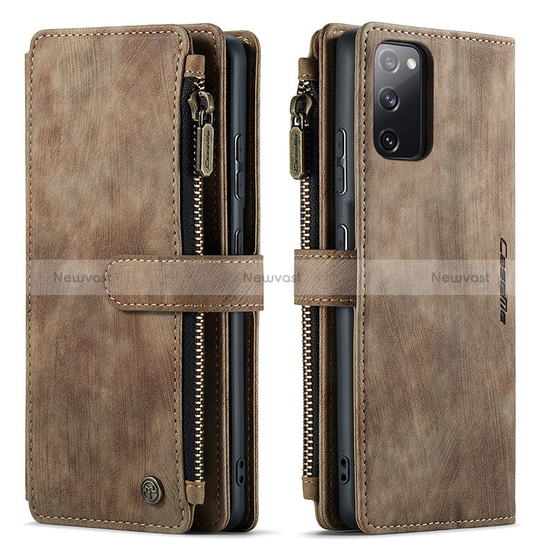 Leather Case Stands Flip Cover Holder C05S for Samsung Galaxy S20 FE (2022) 5G