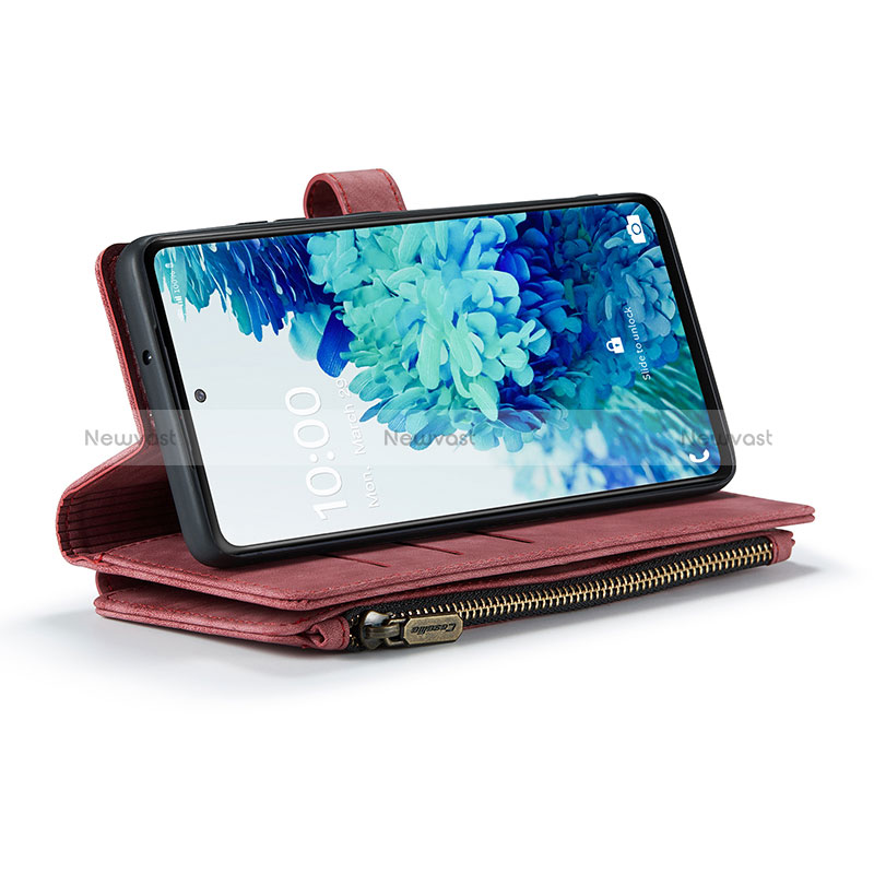 Leather Case Stands Flip Cover Holder C05S for Samsung Galaxy S20 FE (2022) 5G