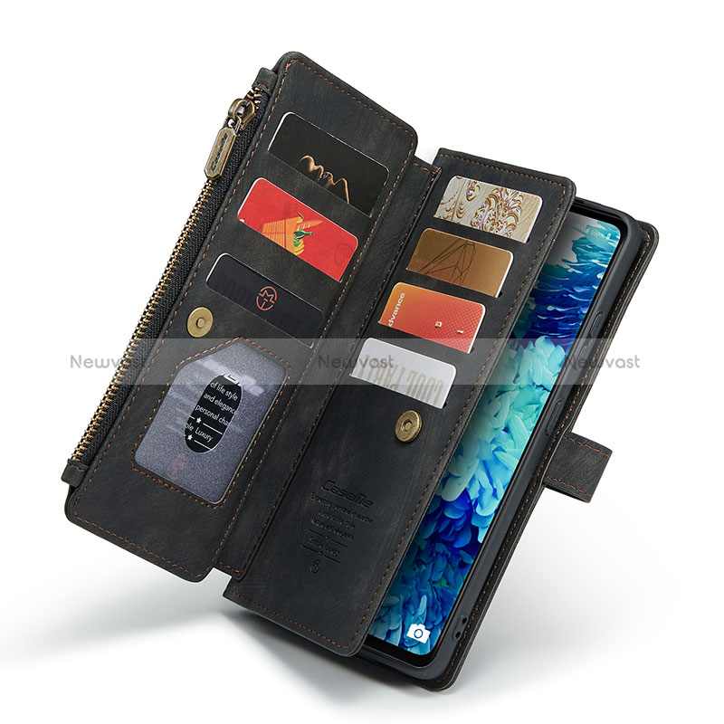 Leather Case Stands Flip Cover Holder C05S for Samsung Galaxy S20 FE 5G