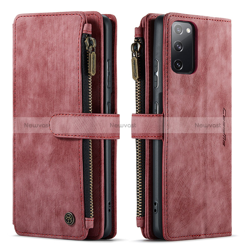 Leather Case Stands Flip Cover Holder C05S for Samsung Galaxy S20 Lite 5G