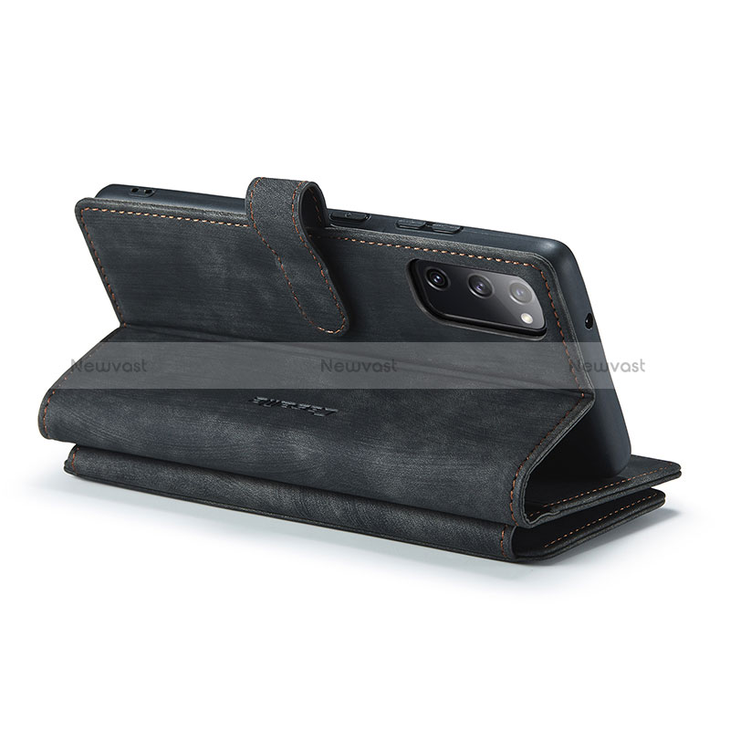 Leather Case Stands Flip Cover Holder C05S for Samsung Galaxy S20 Lite 5G