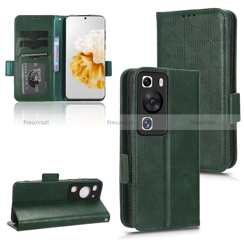 Leather Case Stands Flip Cover Holder C05X for Huawei P60 Pro