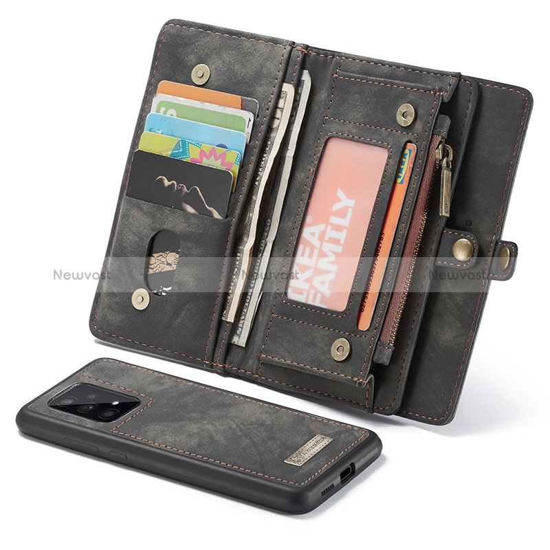 Leather Case Stands Flip Cover Holder C06S for Samsung Galaxy A33 5G