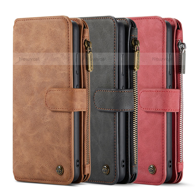 Leather Case Stands Flip Cover Holder C12S for Samsung Galaxy S22 5G