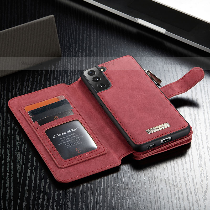 Leather Case Stands Flip Cover Holder C12S for Samsung Galaxy S22 5G