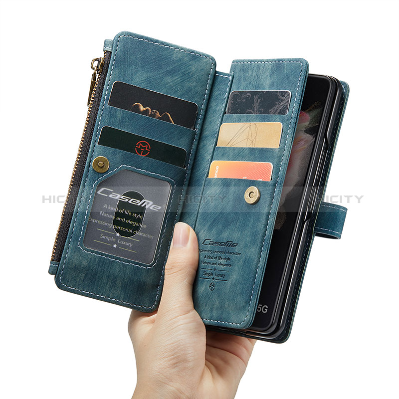 Leather Case Stands Flip Cover Holder CS1 for Samsung Galaxy Z Fold4 5G