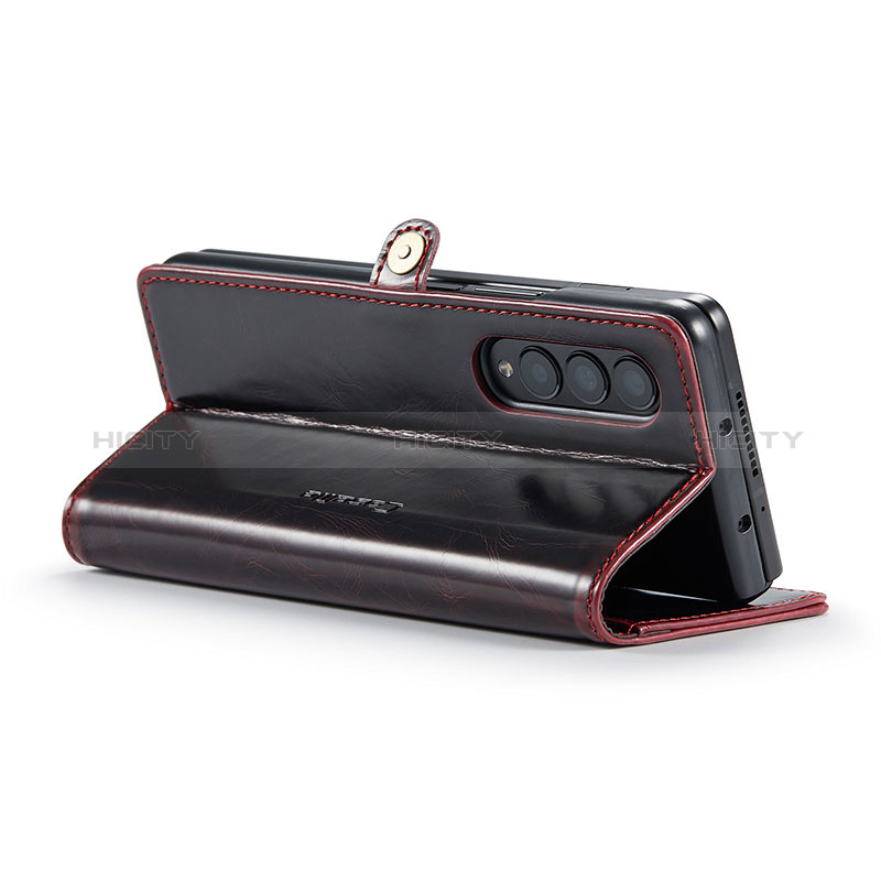 Leather Case Stands Flip Cover Holder CS2 for Samsung Galaxy Z Fold4 5G