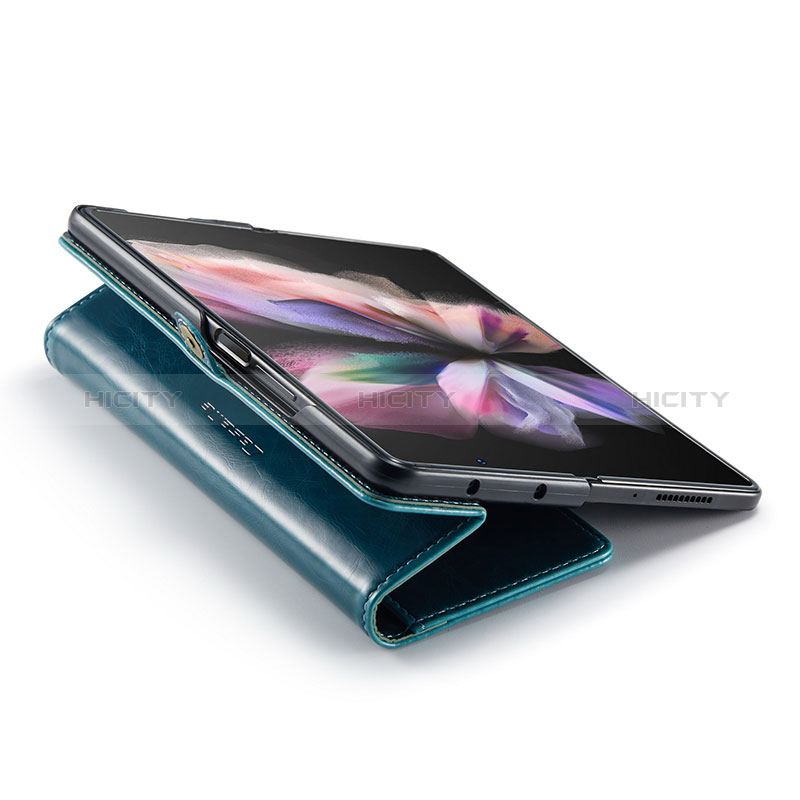 Leather Case Stands Flip Cover Holder CS2 for Samsung Galaxy Z Fold4 5G