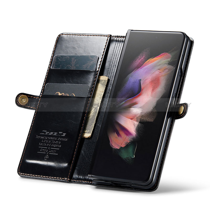 Leather Case Stands Flip Cover Holder CS2 for Samsung Galaxy Z Fold4 5G