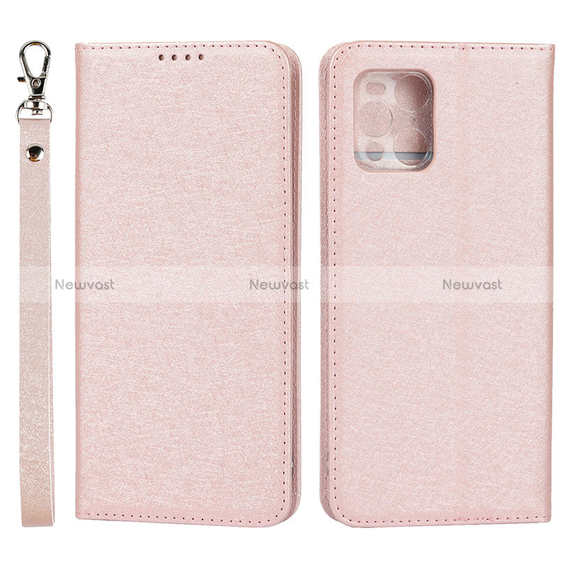 Leather Case Stands Flip Cover Holder D01T for Oppo Find X3 5G