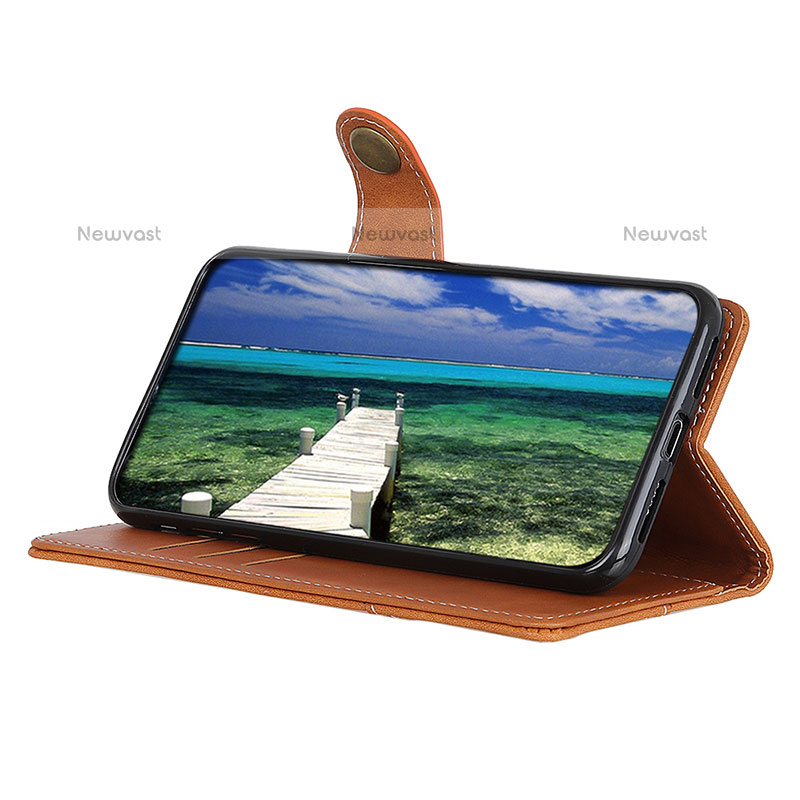 Leather Case Stands Flip Cover Holder D01Y for OnePlus Nord N200 5G