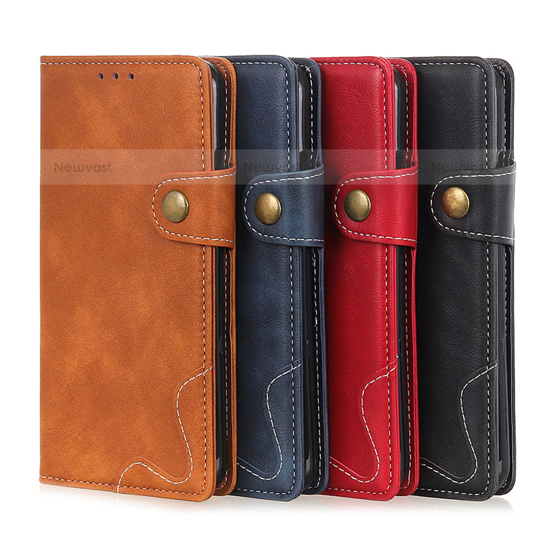 Leather Case Stands Flip Cover Holder D01Y for Samsung Galaxy S22 Ultra 5G