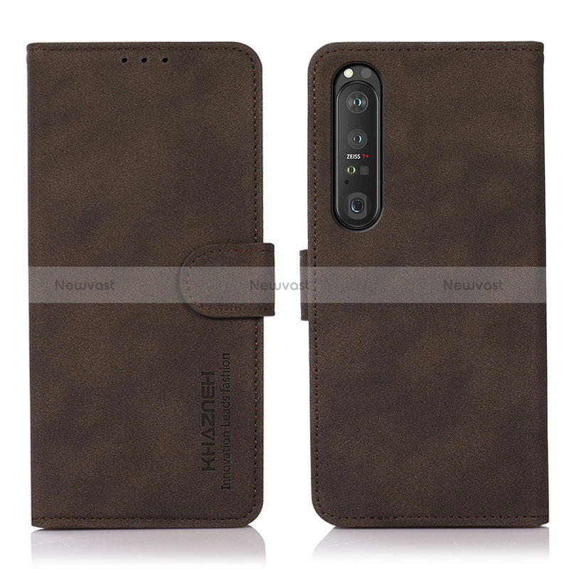 Leather Case Stands Flip Cover Holder D01Y for Sony Xperia 1 III