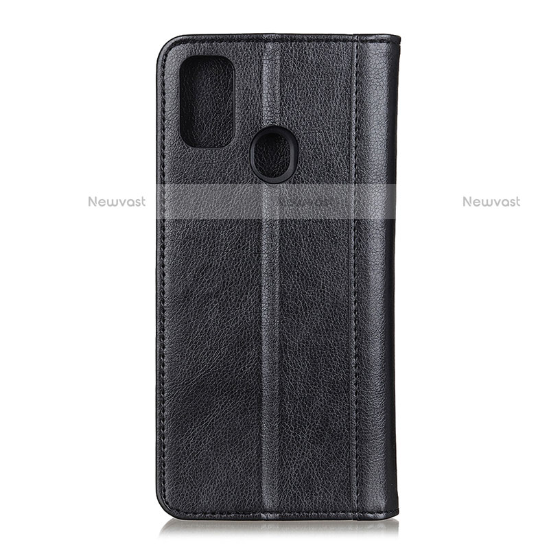 Leather Case Stands Flip Cover Holder D02Y for Motorola Moto G10
