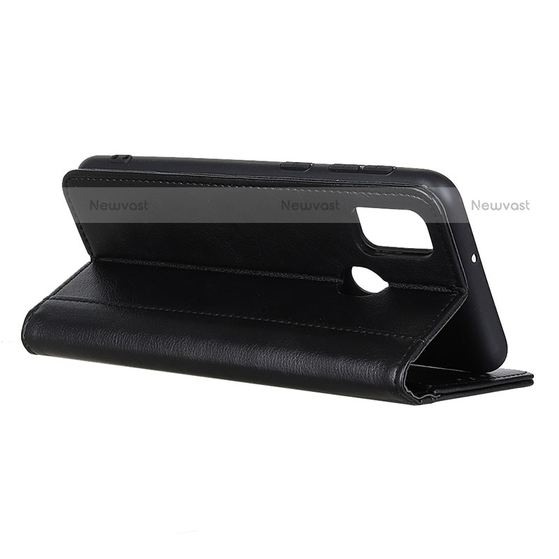 Leather Case Stands Flip Cover Holder D02Y for Motorola Moto G10