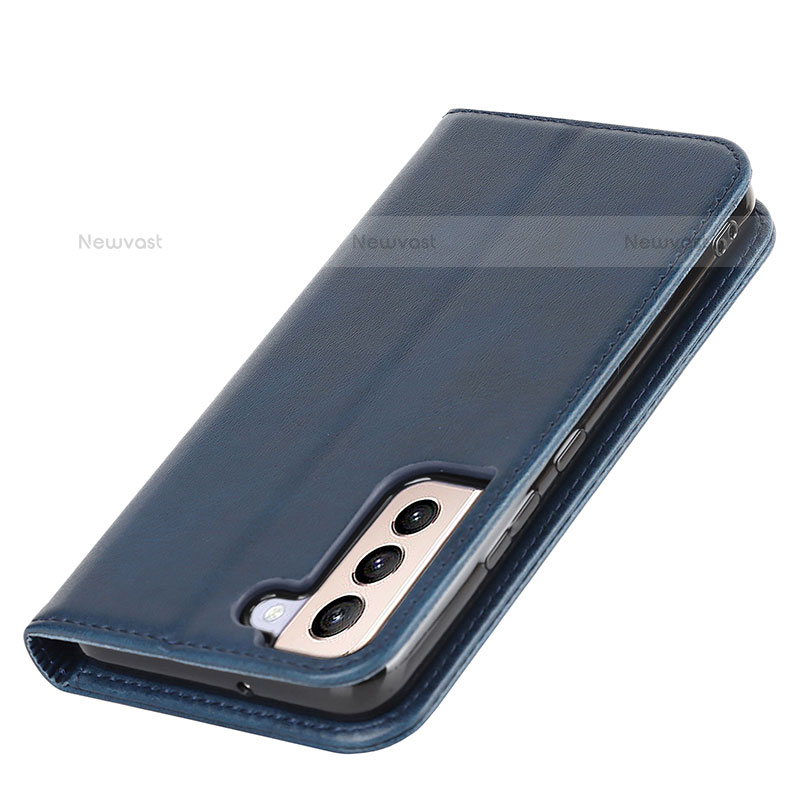 Leather Case Stands Flip Cover Holder D03T for Samsung Galaxy S21 5G