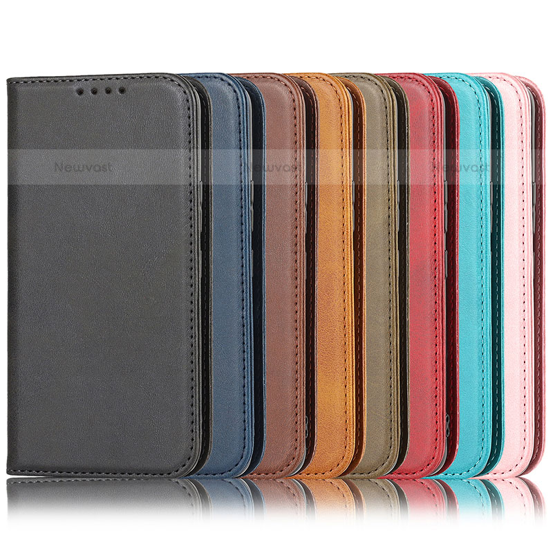 Leather Case Stands Flip Cover Holder D03T for Samsung Galaxy S21 FE 5G