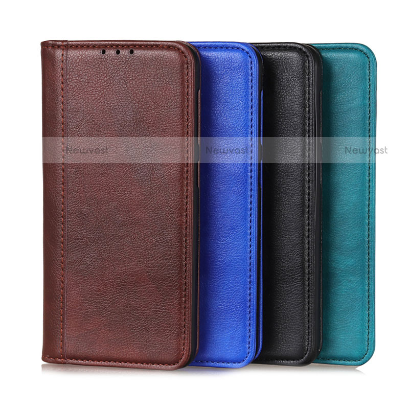 Leather Case Stands Flip Cover Holder D03Y for Motorola Moto G200 5G