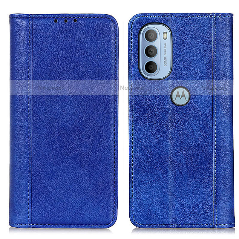 Leather Case Stands Flip Cover Holder D03Y for Motorola Moto G31