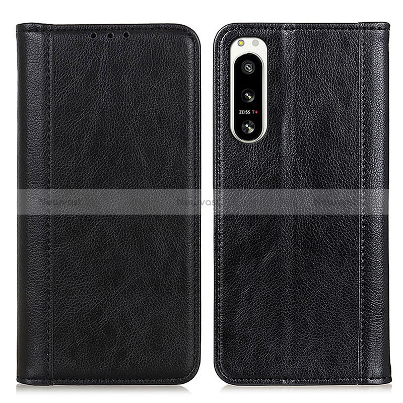 Leather Case Stands Flip Cover Holder D03Y for Sony Xperia 5 IV