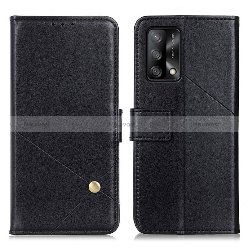 Leather Case Stands Flip Cover Holder D04Y for Oppo A95 4G