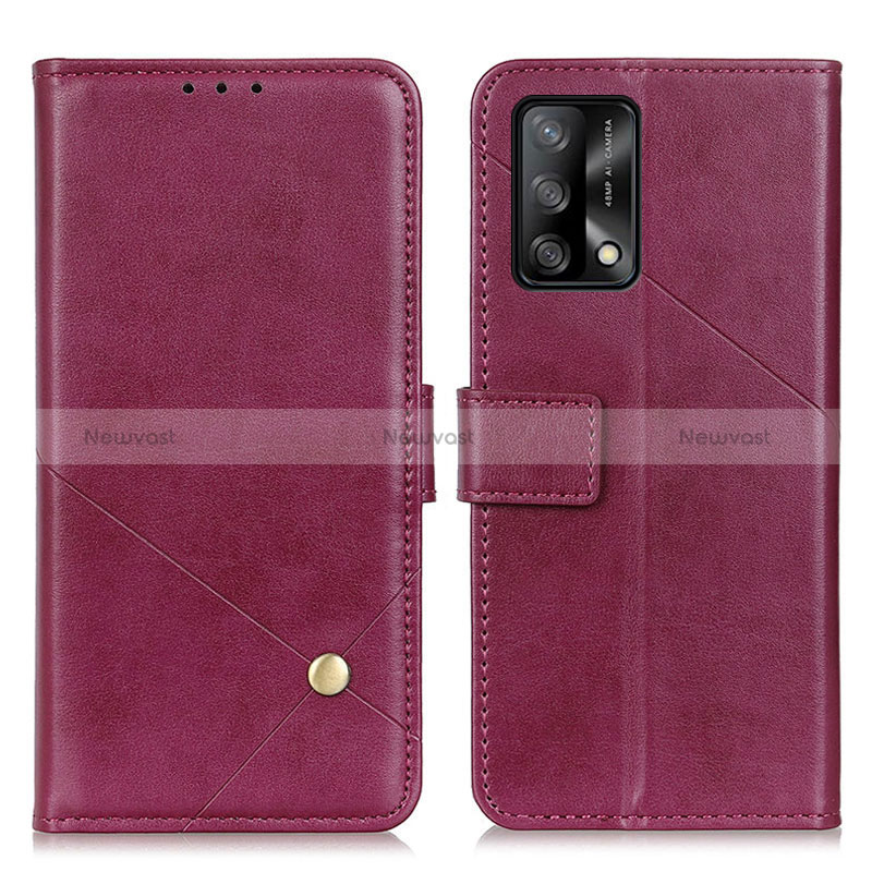 Leather Case Stands Flip Cover Holder D04Y for Oppo A95 4G