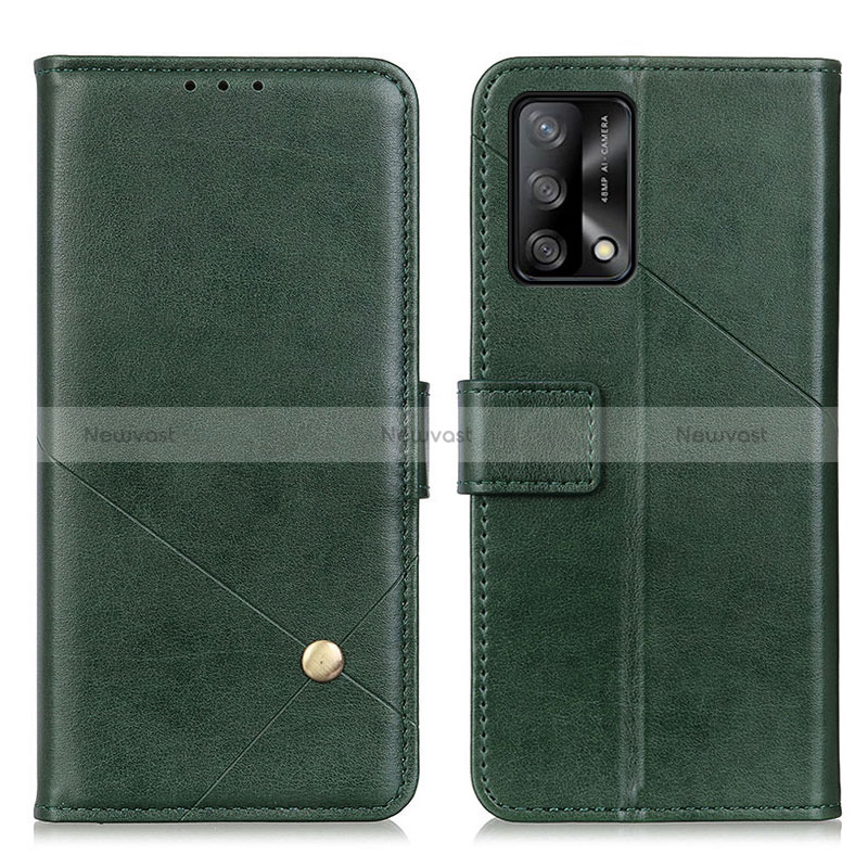 Leather Case Stands Flip Cover Holder D04Y for Oppo A95 4G