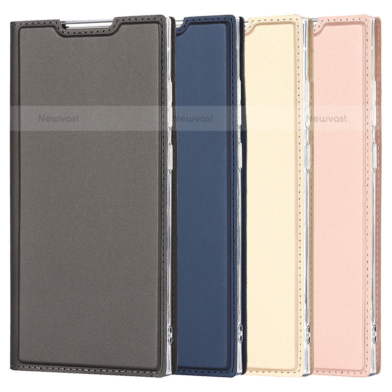 Leather Case Stands Flip Cover Holder D05T for Samsung Galaxy S21 Ultra 5G