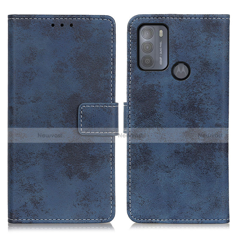 Leather Case Stands Flip Cover Holder D05Y for Motorola Moto G50