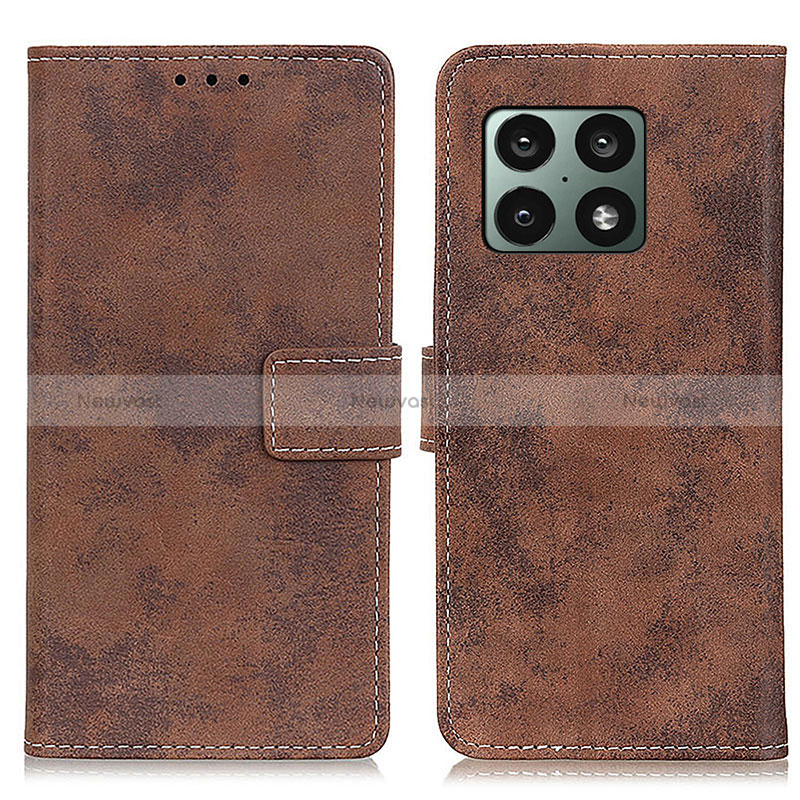 Leather Case Stands Flip Cover Holder D05Y for OnePlus 10 Pro 5G